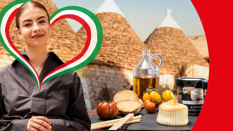 Chiara Palazzo produziert mit Leidenschaft unseren Burrata affumicata in Corato, Apulien.